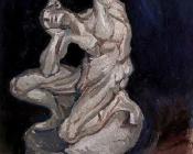 文森特 威廉 梵高 : 一个跪着的男人的石膏雕像
